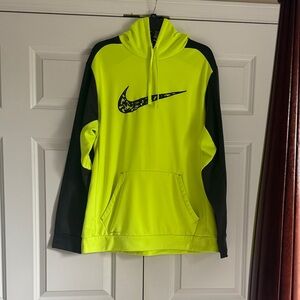 Nike Therma-Fit Bright Yellow and Black Pullover Sz XL